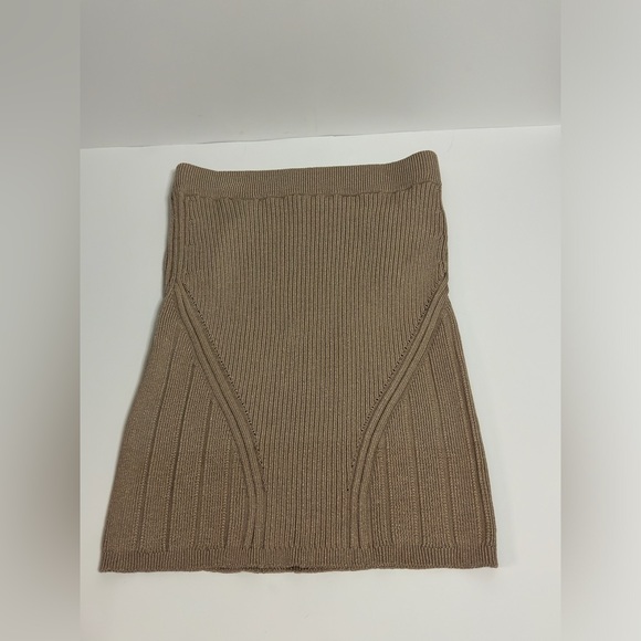 BALMAIN TAN SKIRT SIZE 38 - Picture 5 of 7